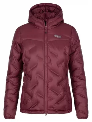 Daunenjacke für Damen KILPI ALBERTA-W SL0132KI DUNKELROT