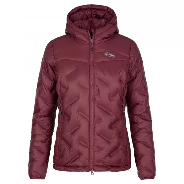  Daunenjacke für Damen KILPI ALBERTA-W SL0132KI DUNKELROT 
