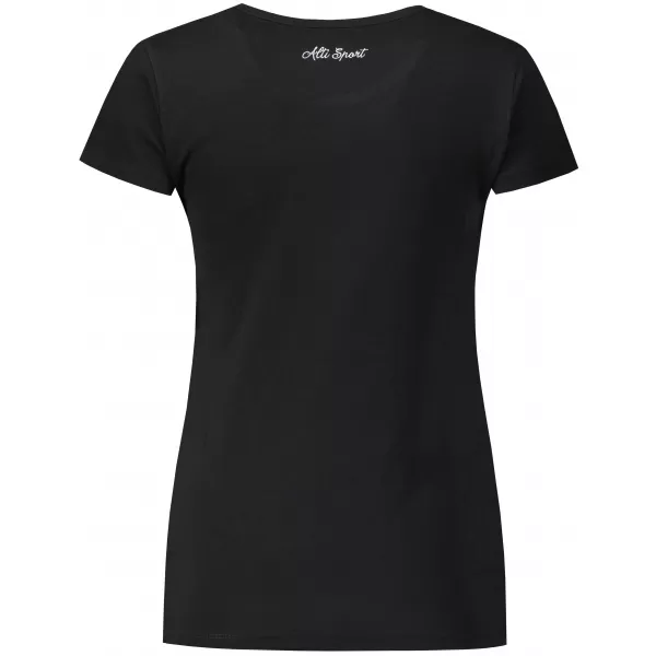  Damen-T-Shirt ALTISPORT PUSTA LTSY947 SCHWARZ 