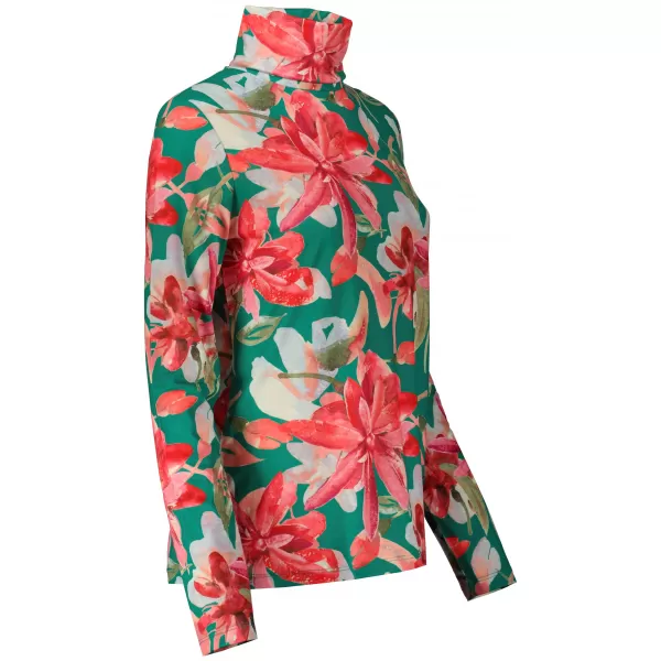  Rollkragenpullover für Damen KIXMI OPRAH GRÜN 