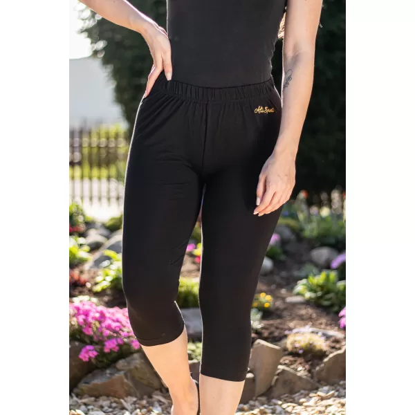  3/4-Leggings für Damen ALTISPORT OWECA LPAX576 SCHWARZ 