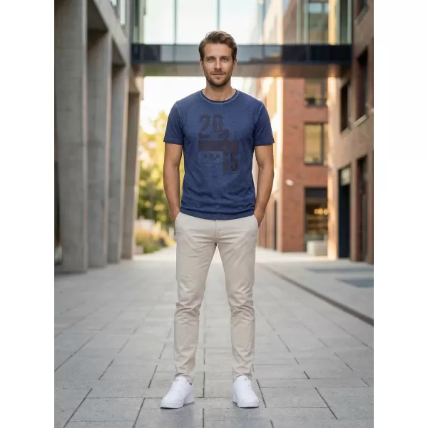  Herren-T-Shirt KIXMI OMER DUNKELBLAU 