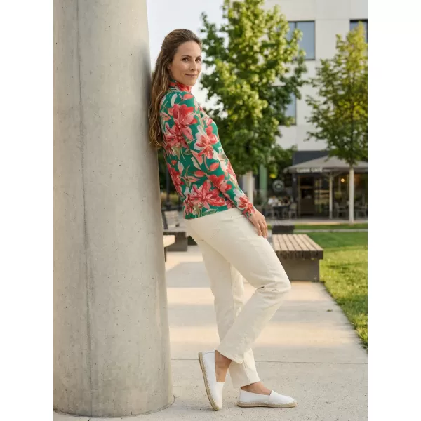  Rollkragenpullover für Damen KIXMI OPRAH GRÜN 