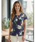 Damen-T-Shirt KIXMI ORNELLA DUNKELBLAU