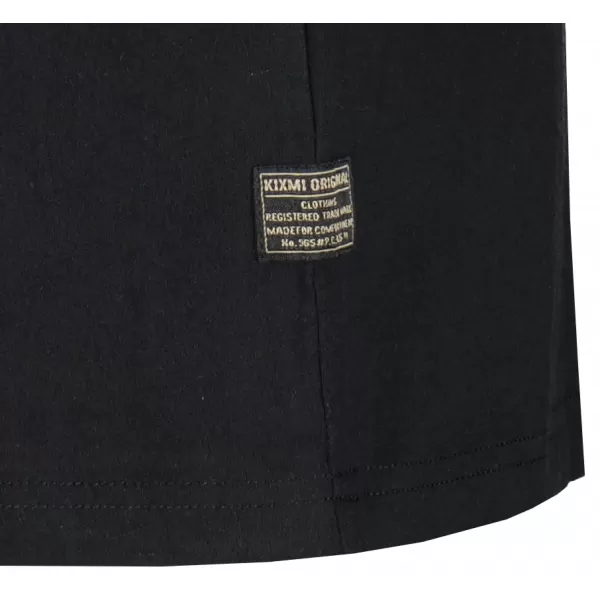  Herren-T-Shirt KIXMI OCTAVIO SCHWARZ 