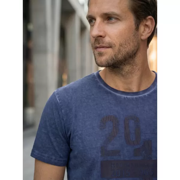  Herren-T-Shirt KIXMI OMER DUNKELBLAU 