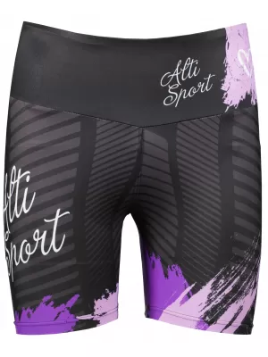 Kurze Premium-Leggings für Damen ALTISPORT SWE/ALW01S03 LILA