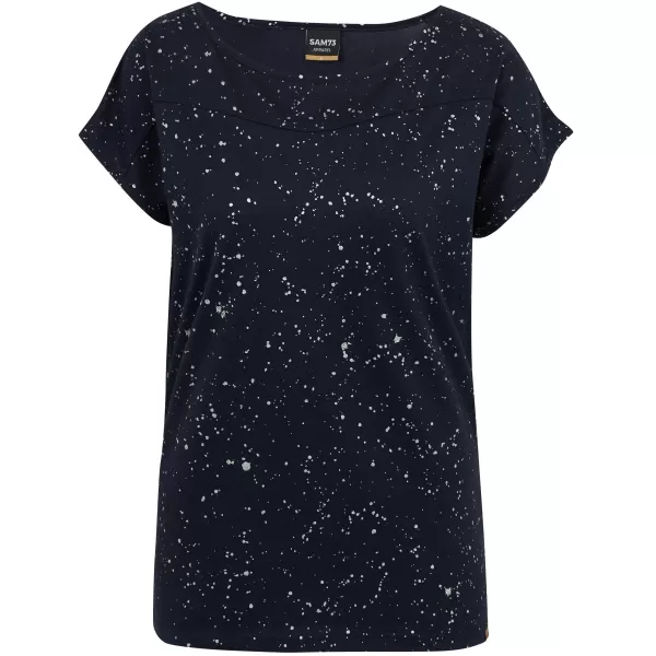  Damen-T-Shirt SAM 73 HEQA WT 876 DUNKELBLAU 