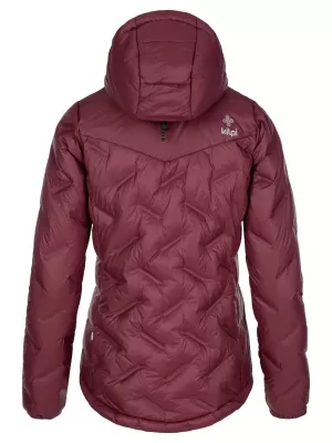 Daunenjacke für Damen KILPI ALBERTA-W SL0132KI DUNKELROT