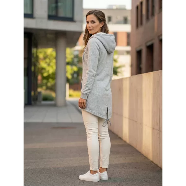  Erweitertes Damen-Sweatshirt ALTISPORT BYB/ALW056BY148 HELLGRAUE HIGHLIGHTS 