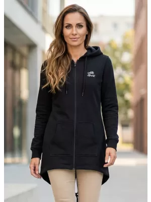 Erweitertes Damen-Sweatshirt ALTISPORT BYB/ALW056BY148 SCHWARZ UND WEIß