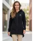 Erweitertes Damen-Sweatshirt ALTISPORT BYB/ALW056BY148 SCHWARZ UND WEIß