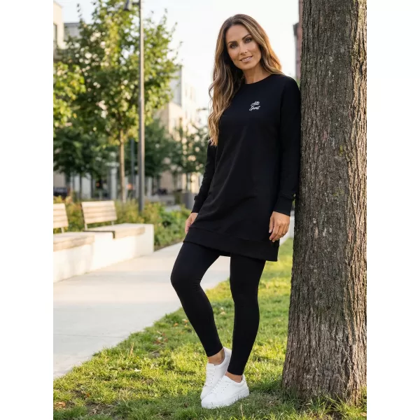  Damen-Sweatshirt ALTISPORT CYGNA LSWX343 SCHWARZ 