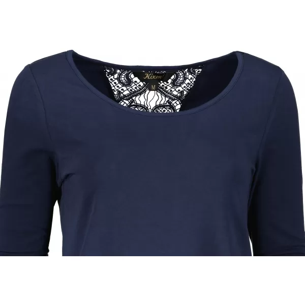  Damen-T-Shirt KIXMI OLIMPIE DUNKELBLAU 