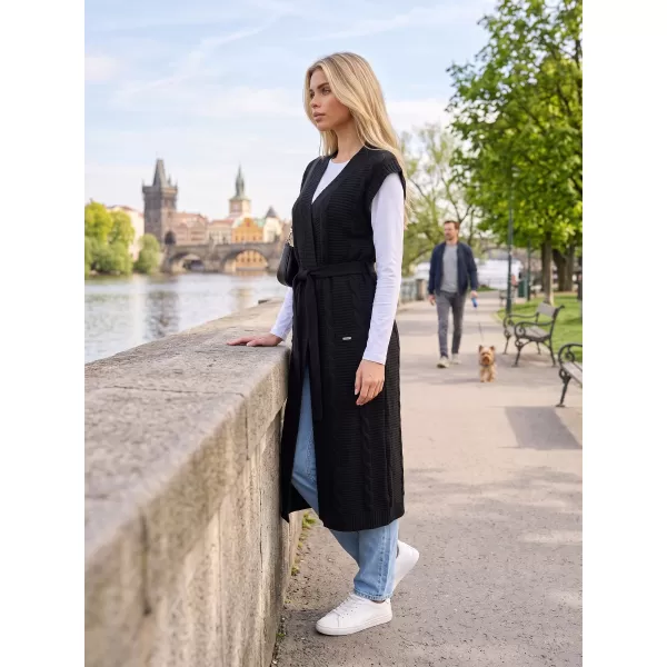  Lange Damenweste KIXMI OTYLIA SCHWARZ 