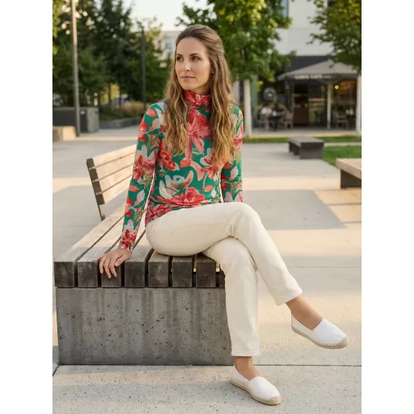  Rollkragenpullover für Damen KIXMI OPRAH GRÜN 