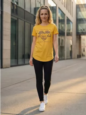 Damen-T-Shirt SAM 73 INATHI WT 877 SENFGELB