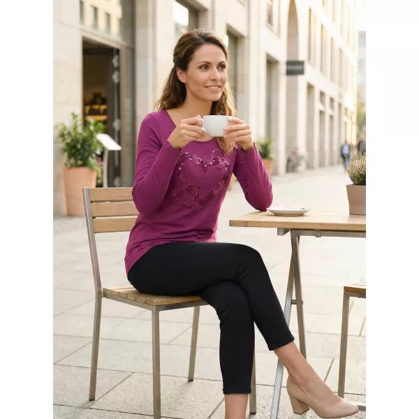  Damen-T-Shirt KIXMI ORIANA BURGUND 
