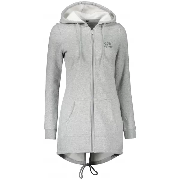  Erweitertes Damen-Sweatshirt ALTISPORT BYB/ALW056BY148 HELLGRAUE HIGHLIGHTS 
