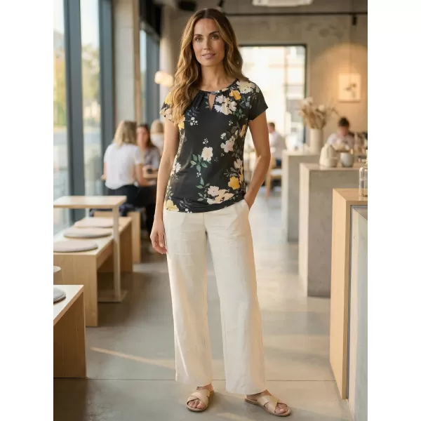  Damen-T-Shirt KIXMI ORNELLA SCHWARZ 