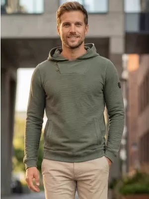 Herren-Sweatshirt KIXMI ORICK GRÜN