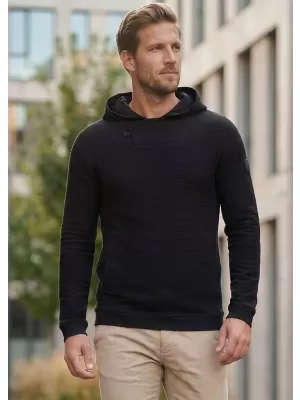 Herren-Sweatshirt KIXMI ORICK SCHWARZ