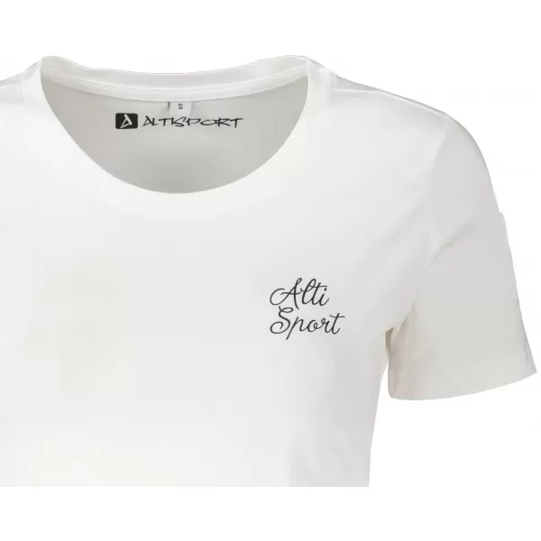  Crop-Top-T-Shirt für Damen ALTISPORT BYB/ALW056BY042 WEIß 