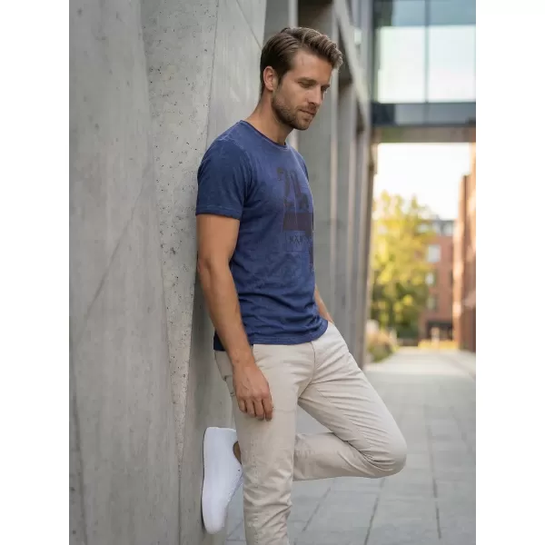  Herren-T-Shirt KIXMI OMER DUNKELBLAU 