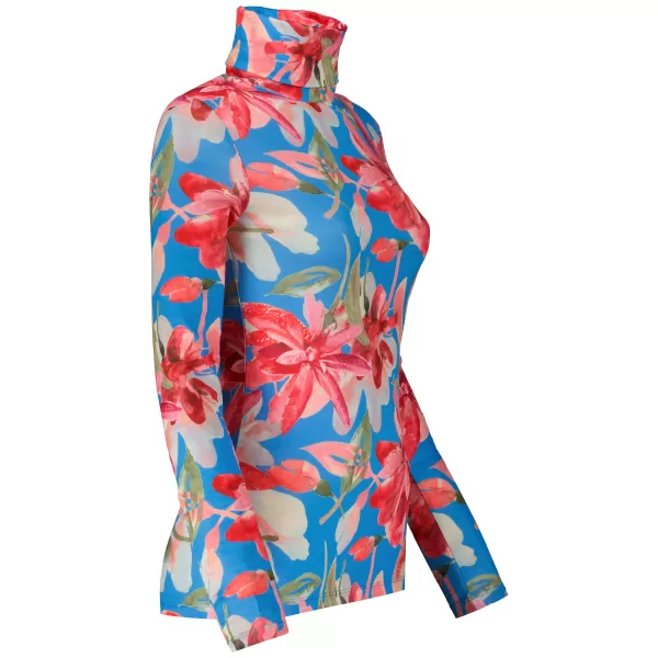  Rollkragenpullover für Damen KIXMI OPRAH BLAU 