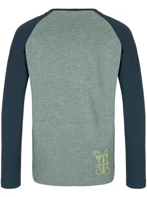 Jungen-T-Shirt mit langen Ärmeln KILPI SONIER-JB SJ0301KI DUNKELGRÜN