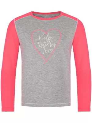 Mädchen-T-Shirt mit langen Ärmeln KILPI SONIER-JG SJ0351KI HELLGRAU