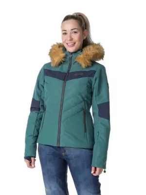 Damen-Skijacke KILPI ALISIA-W SL0111KI DUNKELGRÜN