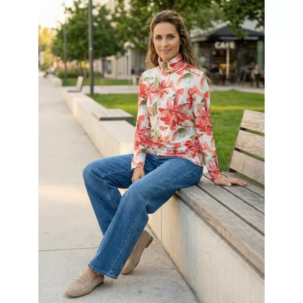  Rollkragenpullover für Damen KIXMI OPRAH WEIß 