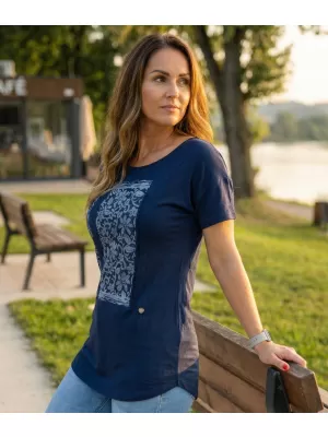 Damen-T-Shirt KIXMI ODETTE DUNKELBLAU