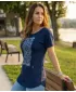 Damen-T-Shirt KIXMI ODETTE DUNKELBLAU