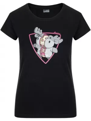 Damen-T-Shirt KILPI ALBION-W SL0301KI SCHWARZ