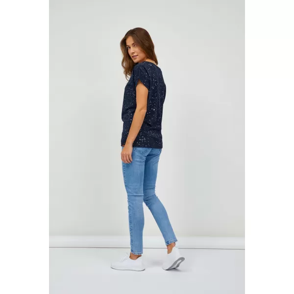  Damen-T-Shirt SAM 73 HEQA WT 876 DUNKELBLAU 