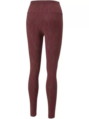 Leggings für Damen PUMA POWER DECO GLAM TIGHTS 671759-42 BURGUND