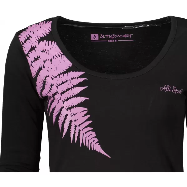  Damen-T-Shirt ALTISPORT UHANA LTSY942 SCHWARZ 