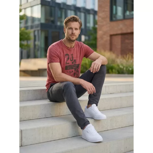  Herren-T-Shirt KIXMI OMER BURGUND 