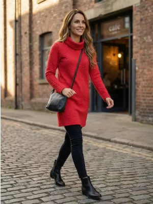 Kleid KIXMI OKTAVIA ROT