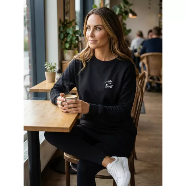  Damen-Sweatshirt ALTISPORT CYGNA LSWX343 SCHWARZ 