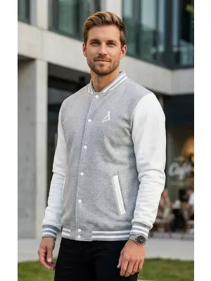 Herren-Sweatshirt ALTISPORT BYB/ALM002BB004 HELLGRAUE AKZENTE