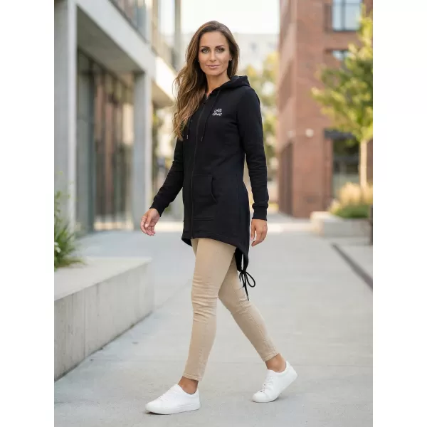  Erweitertes Damen-Sweatshirt ALTISPORT BYB/ALW056BY148 SCHWARZ UND WEIß 