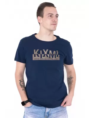 Herren-T-Shirt KIXMI ORLANDO DUNKELBLAU
