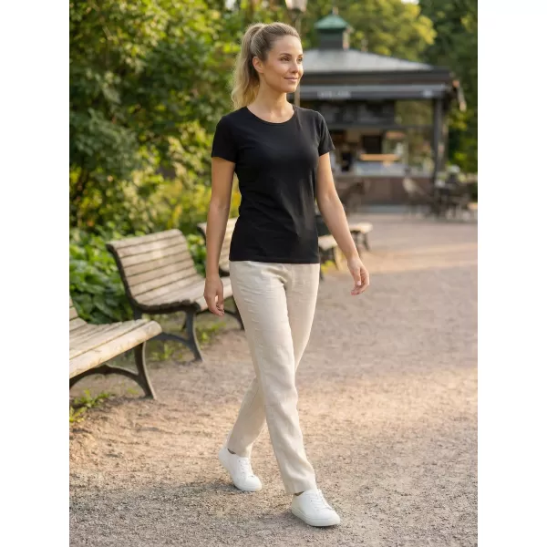  Damen-T-Shirt ALTISPORT PUSTA LTSY947 SCHWARZ 