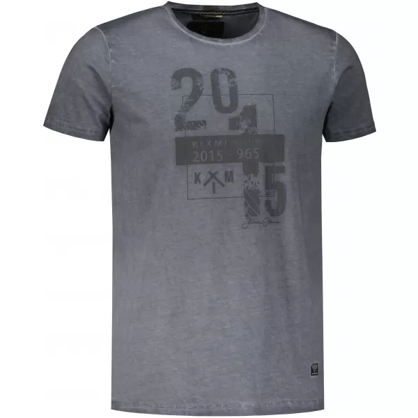  Herren-T-Shirt KIXMI OMER DUNKELGRAU 