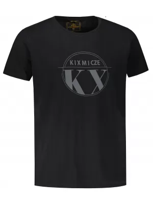 Herren-T-Shirt KIXMI OCTAVIO SCHWARZ