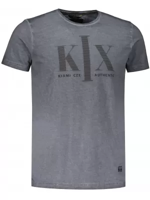 Herren-T-Shirt KIXMI OLWEN DUNKELGRAU