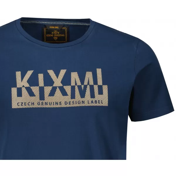  Herren-T-Shirt KIXMI ORLANDO DUNKELBLAU 
